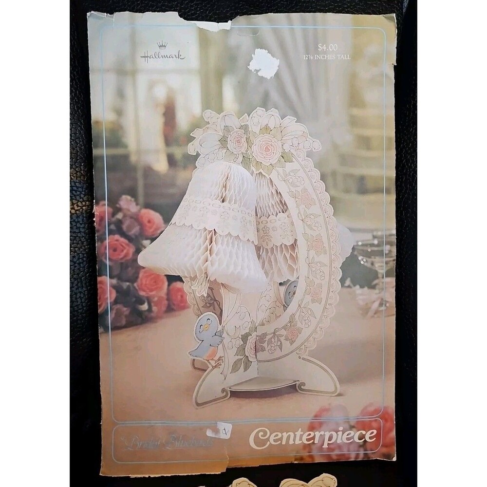 Hallmark Bridal Bluebirds Wedding Shower Centerpiece Bells